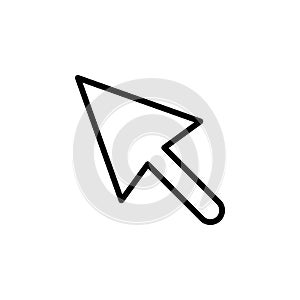 Cursor, click icon. Can be used for web, logo, mobile app, UI, UX