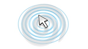 Cursor Clicking on Target with Ripples
