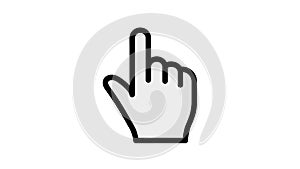 Cursor Hand Icon - Click and Select Symbol