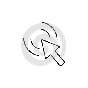 Cursor icon. Simple element illustration. Cursor symbol design template. Can be used for web and mobile