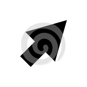Cursor icon set. click arrow vector symbol. web mouse pointer sign in black filled and outlined style