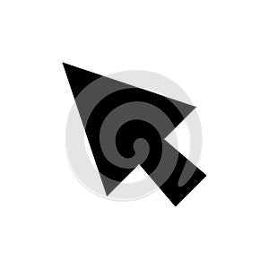 Cursor icon set. click arrow vector symbol. web mouse pointer sign in black filled and outlined style