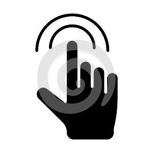 Cursor icon set. mouse click arrow vector symbol. computer pointer sign in black filled and outlined style