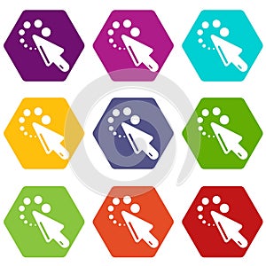 Cursor loading icons set 9