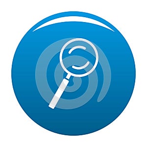 Cursor magnifier element icon blue vector