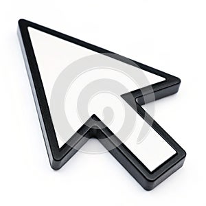 Cursor pointer icon isolated on white background
