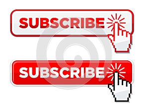 cursor presses button subscribe