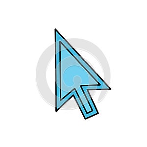 cursor vector illustration on white background