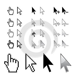 Cursors, arrows in vector