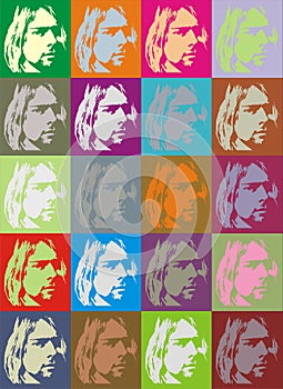 Curt Cobain portraits photo