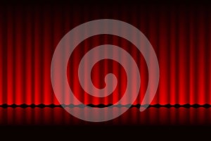 Curtain Background illustration design