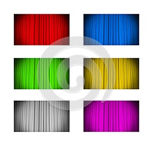 Curtain background in various colors