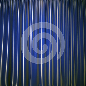 Curtain blue color