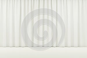 Curtain or drapes background. 3d render