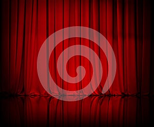 Curtain or drapes red background