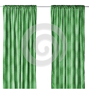 Curtain isolated on white background