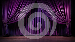 curtain purple theatre photo