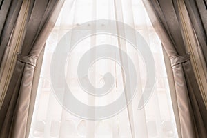 Curtain on window