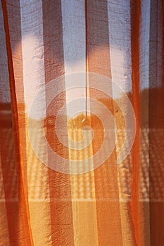 Curtain on a window, trasparency