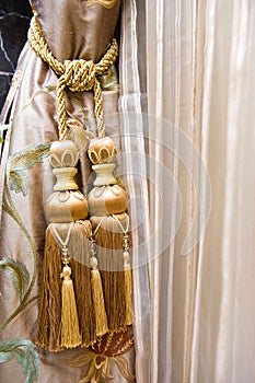 Curtains with ornaments