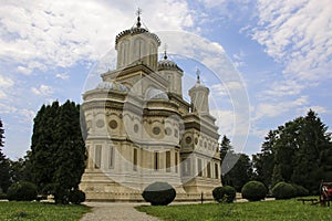 Curtea de Arges monastery is known because of the legend of arch