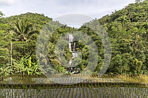 Curug Nangga waterfalls located in Bogor town, West Java, Indonesia