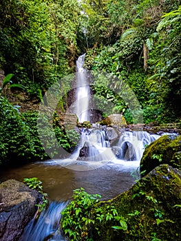 Curug sawer waterfall from kuningan west java
