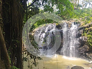Curug Tomo waterfall is a beautiful natural tour