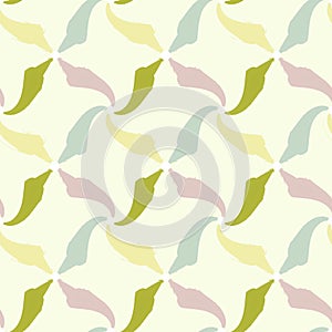 Curv fan  shaped  effect seamless pattern
