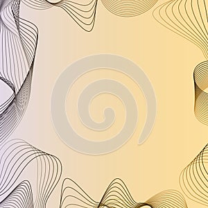 Curvature Abstact Background, artwave line design