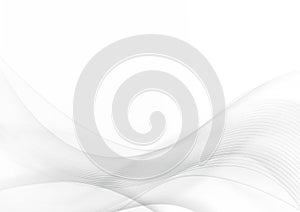 Curve and blend gray and white abstract background 002