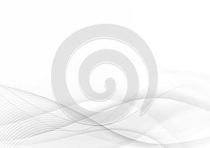 Curve and blend gray and white abstract background 003