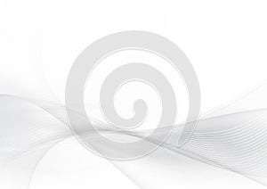 Curve and blend gray and white abstract background 004