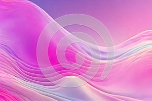 Curve Dynamic Fluid Liquid Wallpaper. Light Pastel Cold Color Colorful Swirl Gradient Mesh. Bright Pink Vivid Vibrant Smooth