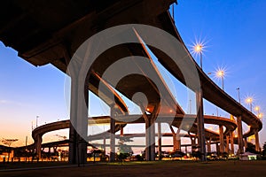 Curve of expressway in Bangkok