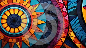 curve geometry round background