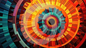 curve geometry round background