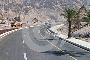 Curve on highway 15 in Jordan