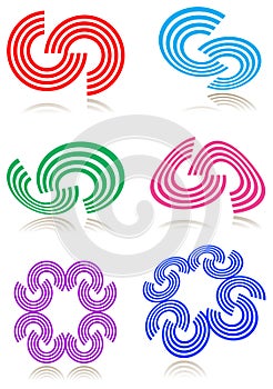 Curve logo set