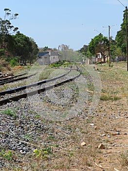 A a curve in the railroad