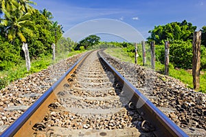 Curve railway track