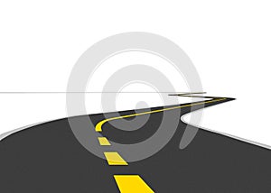 Curve Road with Divider