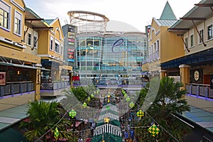 The open air bazaar middle of Curve shopping centre mall in mutiara damansara, petaling jaya, selangor, malaysia