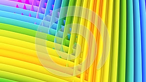 curved abstract gradient wave pattern background, curved wave flow, 3D rendering