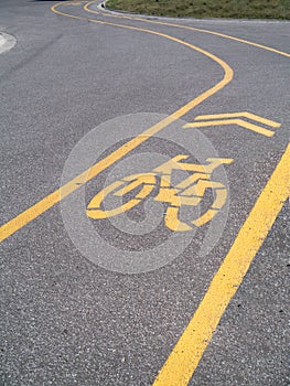 Curved Bike Bicycle Path