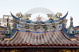 Curved Chinese roof