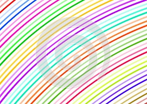 Curved colorful small strips diagonally