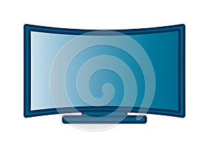 Curved Flat Screen Smart TV