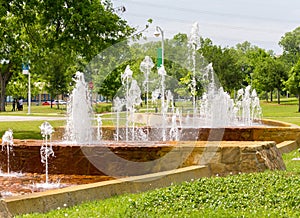 Curved fountain photo