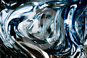 Curved glass abstract